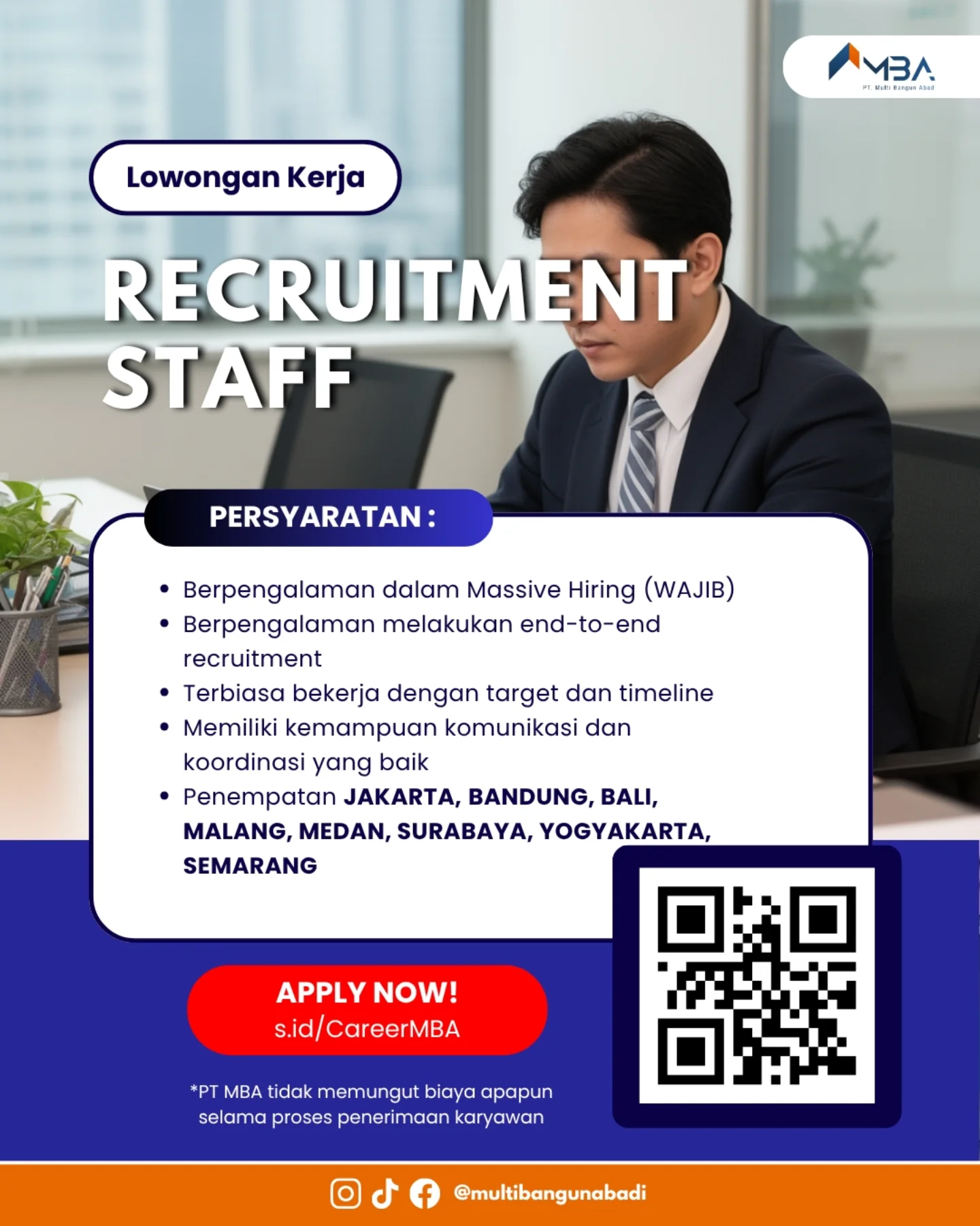 Lowongan : Recruitment Staff